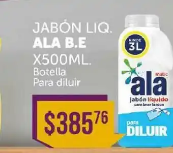 La Gallega Supermercados Jabón Liq. Ala B.e Botella Para Diluir x 500 ml oferta