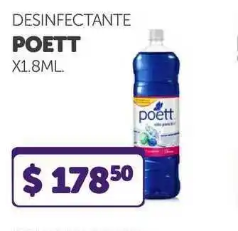La Gallega Supermercados Desinfectante Poett x 1.8 ml oferta