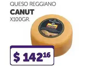 La Gallega Supermercados Queso Reggiano Canut x 100 gr oferta