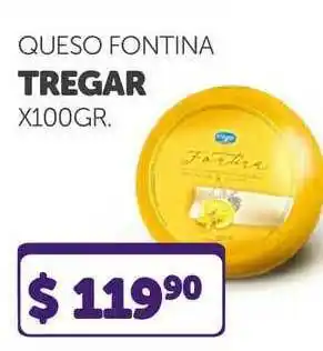 La Gallega Supermercados Queso Fontina Tregar x 100 gr oferta