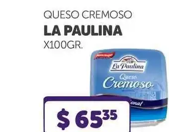La Gallega Supermercados Queso Cremoso La Paulina x 100gr oferta