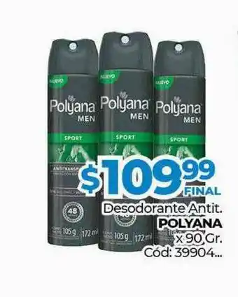 Diarco Desodorante Antit. Polyana x 90 gr oferta