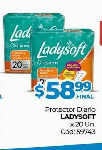 Protector Diario Ladysoft x 20 un