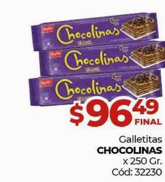 Diarco Galletitas Chocolinas x 250 gr oferta