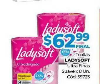 Diarco Toallas Ladysoft Ultra Finas Suave x 8 un oferta