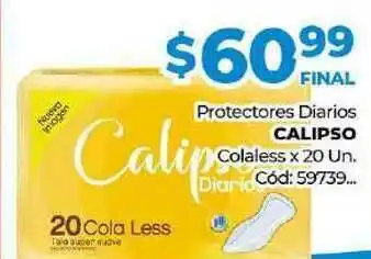 Diarco Protectores Diarios Calipso Colaless x 20 un oferta