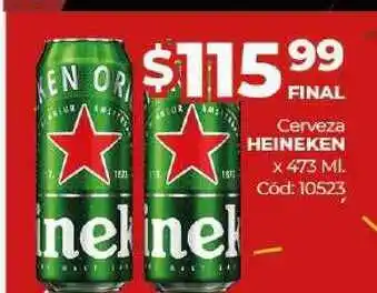 Diarco Cerveza Heineken x 473 ml oferta