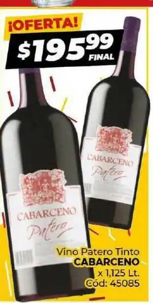 Diarco Vino Patero Tinto Cabarceno oferta