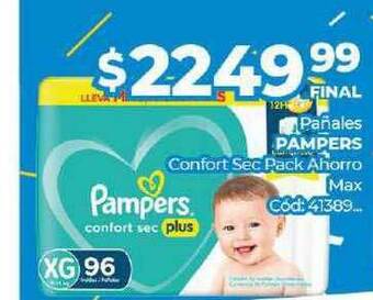 Diarco Pañales Pampers Confort Sec Pack Ahorro Max oferta