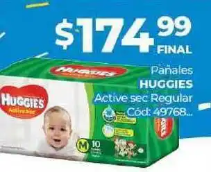 Diarco Pañales Huggies Active Sec Regular oferta