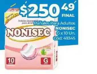 Diarco Panales Para Adultos Nonisec oferta