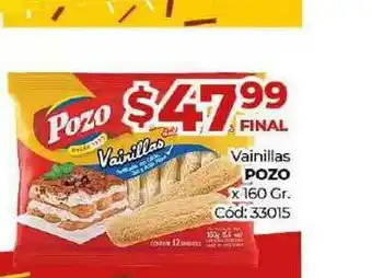 Vainillas Pozo x 150gr