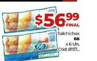 Diarco Salchichas 66 x 6un oferta