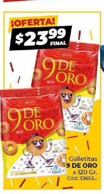 Diarco Galletitas 9 De Oro x 120gr oferta