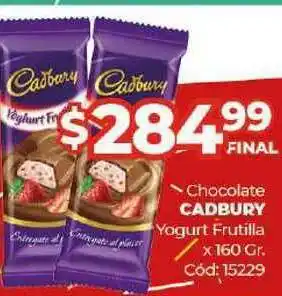 Diarco Chocolate Cadbury Yogurt Frutilla x 160gr oferta