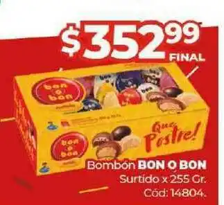 Diarco Bombón Bon O Bon Surtido x 255gr oferta