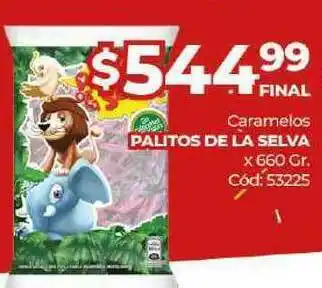 Diarco Caramelos Palitos De La Selva x 660gr oferta
