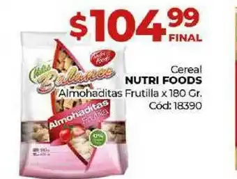 Diarco Cereal Nutri Foods Frutilla x 180gr oferta