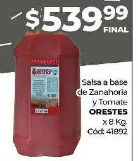 Diarco Salsa A Base De Zanahoria Y Tomate Orestes x 8kg oferta