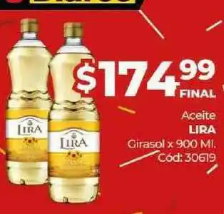 Diarco Aceite Lira Girasol x 900ml oferta