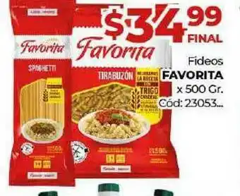 Diarco Fideos Favorita x 500g oferta