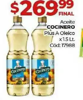 Diarco Aceite Cocinero Plus A Oleico x 1.5lt oferta