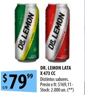 Punto Mayorista Dr.Lemon Lata x 473cc oferta