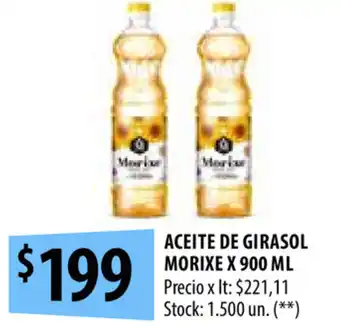 Punto Mayorista Aceite De Girasol Morixe x 900ml oferta