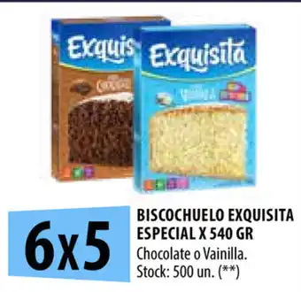 Punto Mayorista Exquisita Biscochuelo Especial x 540gr oferta