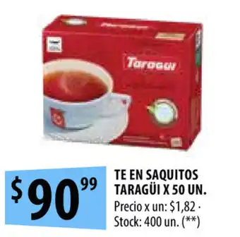 Taragui Te En Saquitos x 50un