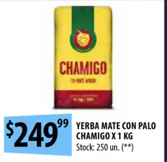Punto Mayorista Chamingo yerba Mate Con Palo x 1kg oferta