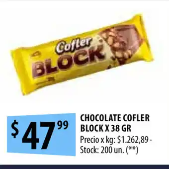 Punto Mayorista Cofler Block Chocolate x 38gr oferta