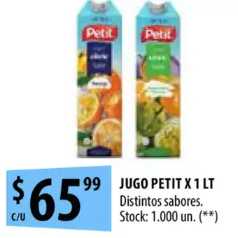 Punto Mayorista Jugo Petit x 1lt oferta