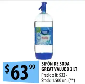 Punto Mayorista Sifón De Soda Great Value x 2lt oferta