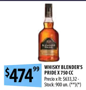 Punto Mayorista Whisky Blender's Pride x 750cc oferta