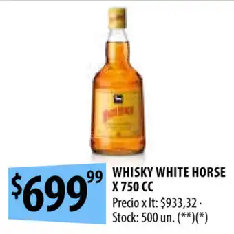 Punto Mayorista Whisky White Horse x 750cc oferta