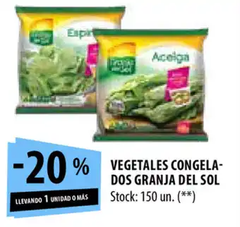 Punto Mayorista Congela Dos Granja Del Sol Vegetales oferta