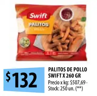 Punto Mayorista Swift Palitos De Pollo x 260 grs oferta