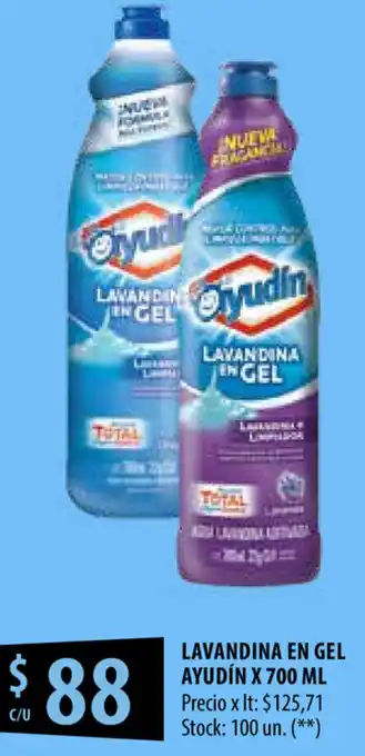 Punto Mayorista Lavandina En Gel Ayudin x 700ml oferta