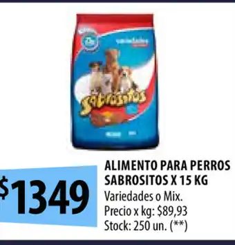 Punto Mayorista Sabrositos Alimento Para Perros x 15kg oferta