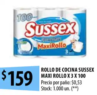 Punto Mayorista Sussex Rollo De Cocina Maxi Rollo x 3x100 oferta