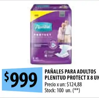 Plenitud Pañales Para Adultos Protect x 8u