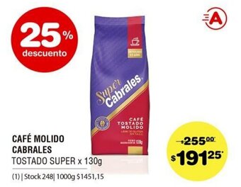 Atomo Conviene Café Molido Cabrales x 130g oferta