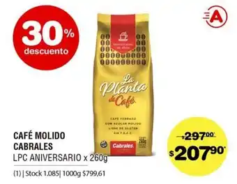 Atomo Conviene Café Molido Cabrales x 260g oferta