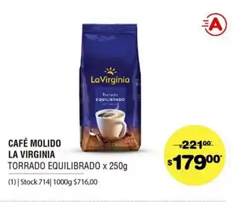Atomo Conviene La Virginia Café Molido x 250g oferta