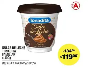 Atomo Conviene Tonadita Dulce de Leche x 400gr oferta