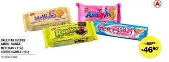 Atomo Conviene Galletas Dulces Amor, Rumba, Mellizas x 112g oferta