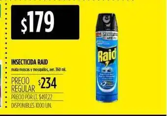 Supermercados Vea Insecticida Raid 360ml oferta