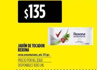 Supermercados Vea Jabón De Tocador Rexona oferta