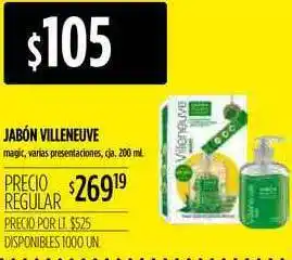 Supermercados Vea Jabón Villeneuve 200ml oferta